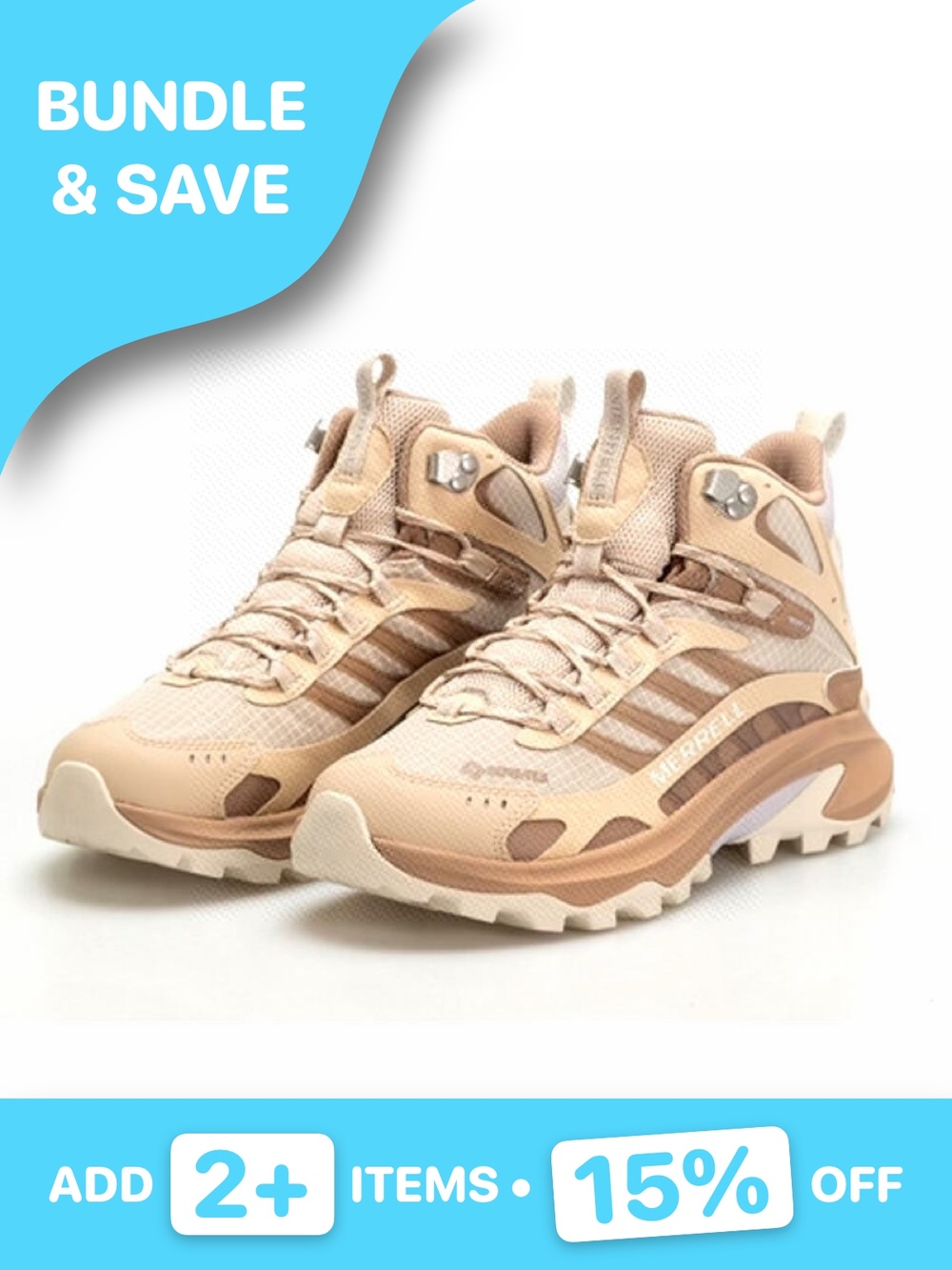 Merrell Women's Brown Moab Speed 2 Mid GTX Hiking Shoes Size 7